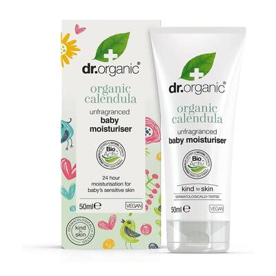 Крем для тіла Dr.Organic дитячий з екстрактом календули без аромату 50 мл