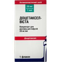 Доцетаксел-Виста концентрат д/инф. 20 мг/мл по 1 мл (флакон)