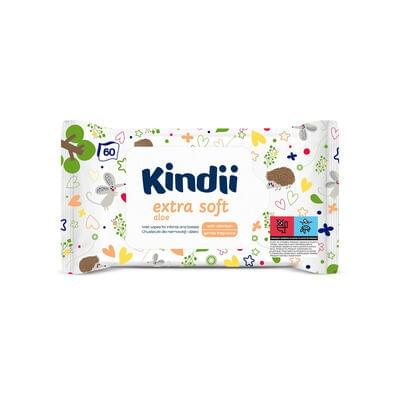 Салфетки влажные детские Kindii Extra Soft 60 шт.