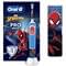 Зубная щетка электрическая детская Oral-B D103.413.2KX Pro Kids Spiderman 3708 с 3-х лет + дорожный чехол - фото 1