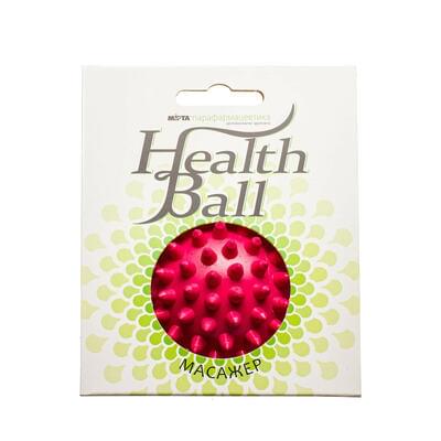 Эспандер-мячик HealthBall Д73 с шипами красный