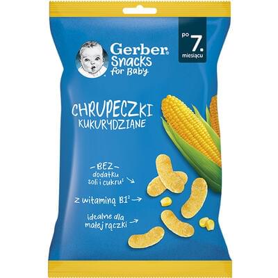 Снеки кукурузные Gerber с классическим вкусом с 7-ти месяцев 28 г