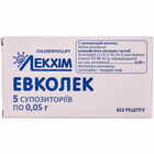 Эвколек суппозитории по 0,05 г №5 (блистер)