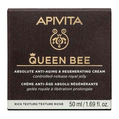 Крем для обличчя Apivita Queen Bee насиченої текстури для комплексної антивікової та регенеруючої дії 50 мл