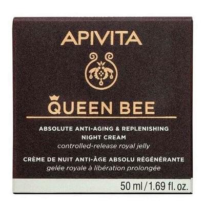 Крем для лица Apivita Queen Bee для комплексного антивозрастного и регенерирующего действия ночной 50 мл