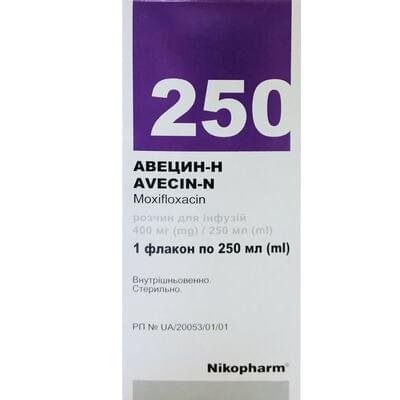 Авецин-Н раствор д/инф. 400 мг / 250 мл по 250 мл (флакон)