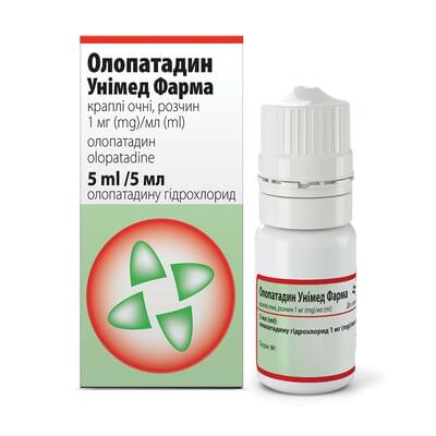 Олопатадин Унімед Фарма краплі очні 1 мг/мл по 5 мл (флакон)