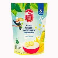 Каша молочна Biggidiggi рисово-кукурудзяна з бананом з 6-ти місяців 200 г