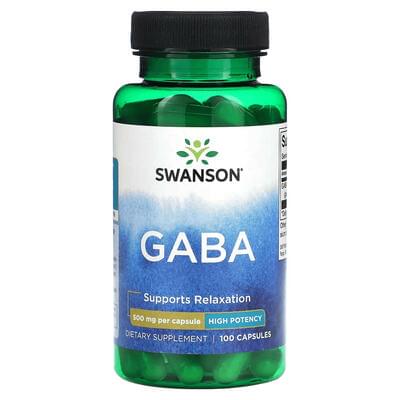 Swanson Gaba капсули по 500 мг №100