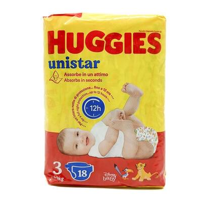 Підгузки Huggies Unistar унісекс з персонажами Діснея розмір Midi 3, 4-9 кг, 18 шт.