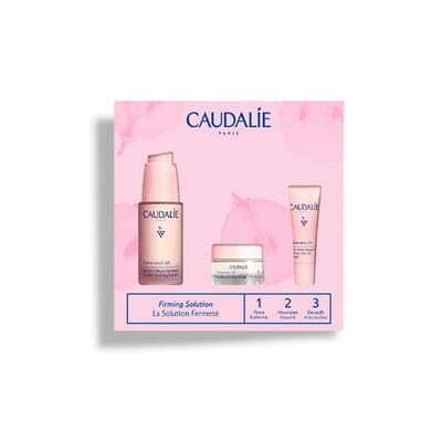 Набір Caudalie Resveratrol Lift Spring Set 2024 гель-крем для контуру очей 5 мл + зміцнююча сироватка 30 мл + крем-кашемір 15 мл