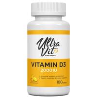 Vplab UltraVit Vitamin D3 2000 МО капсули №180 (флакон)
