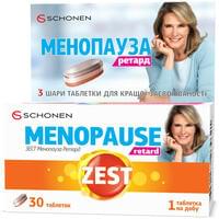 Зест Menopause Retard таблетки №30 (2 блістери х 15 таблеток)