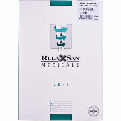 Гольфи Relaxsan Soft M2150A - AD Open Toe 23-32 мм рт. ст. з відкритим носком розмір 3 бежеві