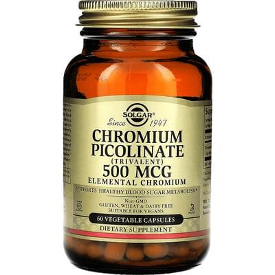 Solgar Пиколинат хрома капсулы по 500 мкг №60