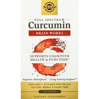 Куркумин SOLGAR (Солгар) Full Spectrum Curcumin Brain Works капсулы для поддержания кратковременной памяти, здоровья и работы мозга флакон 90 шт