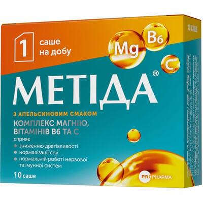 Метида со вкусом апельсина порошок по 6 г №10 (саше)