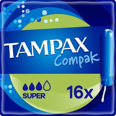 Тампоны Tampax Compak Super Duo с аппликатором 16 шт.