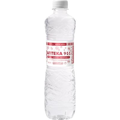 Вода мінеральна Аптека 911 Крайна сильногазована 0,5 л