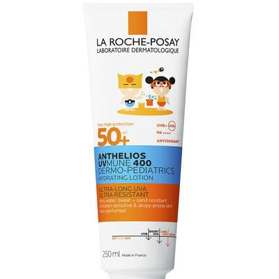 Молочко для тела детское La Roche-Posay Anthelios UVA 400 Dermo-Pediatrics солнцезащитное водостойкое для чувствительной кожи SPF 50+ 250 мл