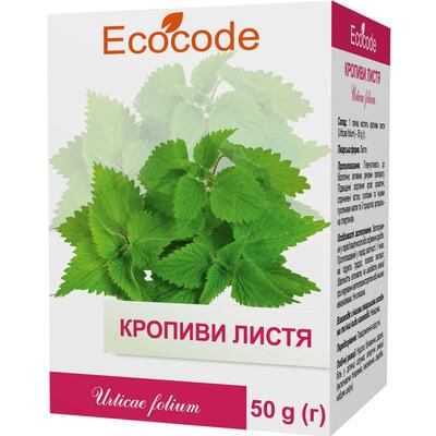 Крапивы листья Ecocode по 50 г (коробка с внутр. пакетом)