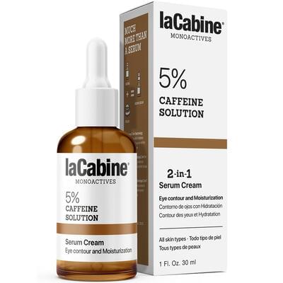 Крем-сироватка для контуру очей La Cabine 5% Caffeine Solution 2 в 1 з кофеїном проти набряків та темних кіл 30 мл