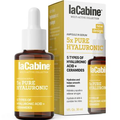 Сироватка для обличчя La Cabine 5xPure Hyaluronic зволожуюча з 5 гіалуроновими кислотами проти зморшок 30 мл