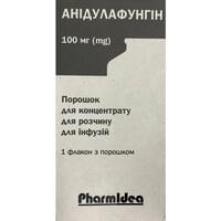 Анидулафунгин порошок д/инф. по 100 мг (флакон)