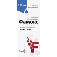 Фамокс розчин д/інф. 400 мг / 250 мл по 250 мл (флакон)