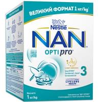 Смесь сухая молочная NAN 3 Optipro с олигосахаридом 2'FL с 12-ти месяцев 1000 г