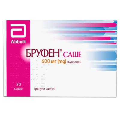Бруфен гранули шип. по 600 мг №30 (саше)