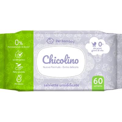 Салфетки влажные детские Chicolino с первых дней жизни 60 шт.