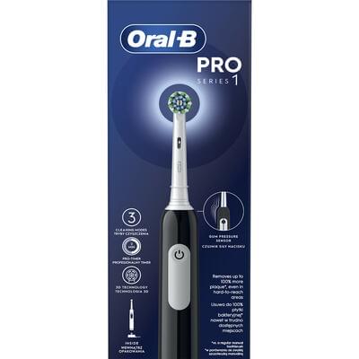 Зубная щетка Oral-B Pro Series 1 D305.513.3X BK тип 3791 + дорожный чехол Travel Edition