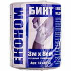 Бинт эластичный Медтекстиль Эконом средней растяжимости 3 м х 8 см