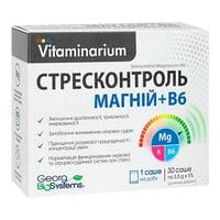 Витаминариум Стрессконтроль Магний+В6 порошок д/орал. раствора №30 (саше)