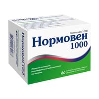 Купити Нормовен таблеток по 1000 мг №60 (6 блістерів х 10 таблеток) Нормовен таблеток по 1000 мг №60 (6 блістерів х 10 таблеток)