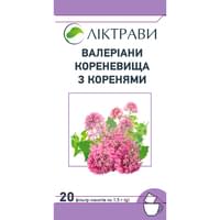 Валеріани кореневища з коренями Ліктрави по 1,5 г №20 (фільтр-пакети)