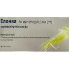Елонва розчин д/ін. 150 мкг / 0,5 мл по 0,5 мл (шприц + голка)