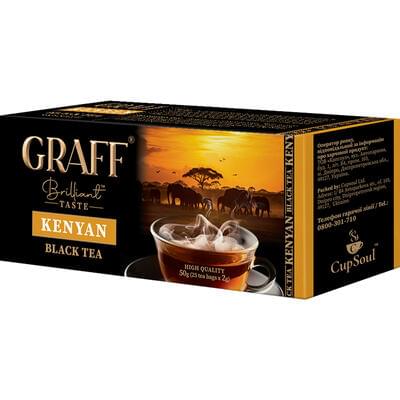 Чай черный Graff Kenyan Кенийский в фильтр-пакетах по 2 г 25 шт.