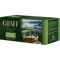 Чай зеленый байховый Graff Green Paradise Зеленый рай в фильтр-пакетах по 1,8 г 20 шт.
