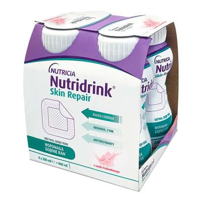 Энтеральное питание Nutridrink Skin Repair со вкусом клубники по 200 мл 4 шт.