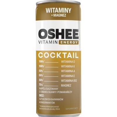 Вода вітамінна Oshee Vitamin Coctail Гуава та апельсин Вітамінний коктейль газований напій 250 мл