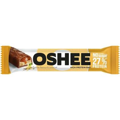 Батончик протеїновий Oshee Protein Bar Ваніль та карамель 27% протеїну 49 г