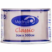 Пластир медичний Medrull Classic на тканинній основі 3 см х 500 см 1 шт.