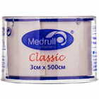 Пластир медичний Medrull Classic на тканинній основі 3 см х 500 см 1 шт.