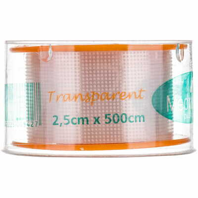 Пластырь медицинский Medrull Transparent на нетканой основе 2,5 см х 500 см 1 шт.