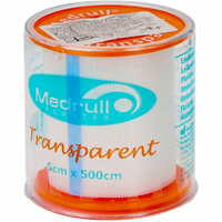 Пластырь медицинский Medrull Transparent на нетканой основе 5 см х 500 см 1 шт.