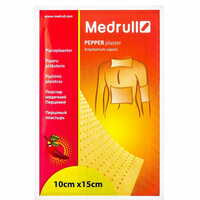Пластир перцевий Medrull перфорований 10 см х 15 см 1 шт.