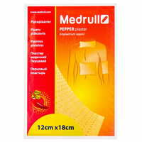Пластир перцевий Medrull перфорований 12 см х 18 см 1 шт.