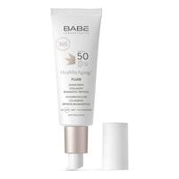 Флюїд для обличчя Babe Laboratorios Healthy Aging сонцезахисний з anti-age ефектом SPF 50 з колагеном та пептидами 40 мл